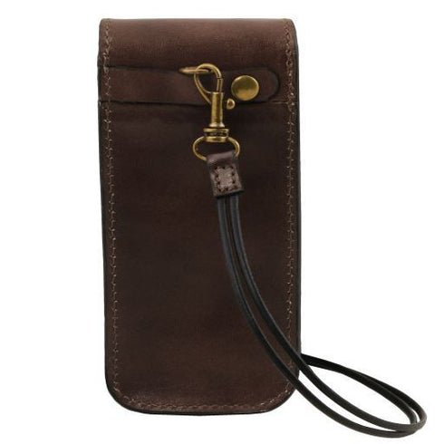 Exclusive leather eyeglasses/Smartphone holder Large size